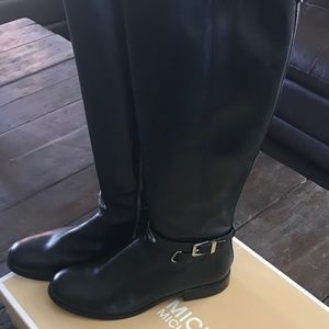 Michael Kors Arely Riding Boots 9.5 Black